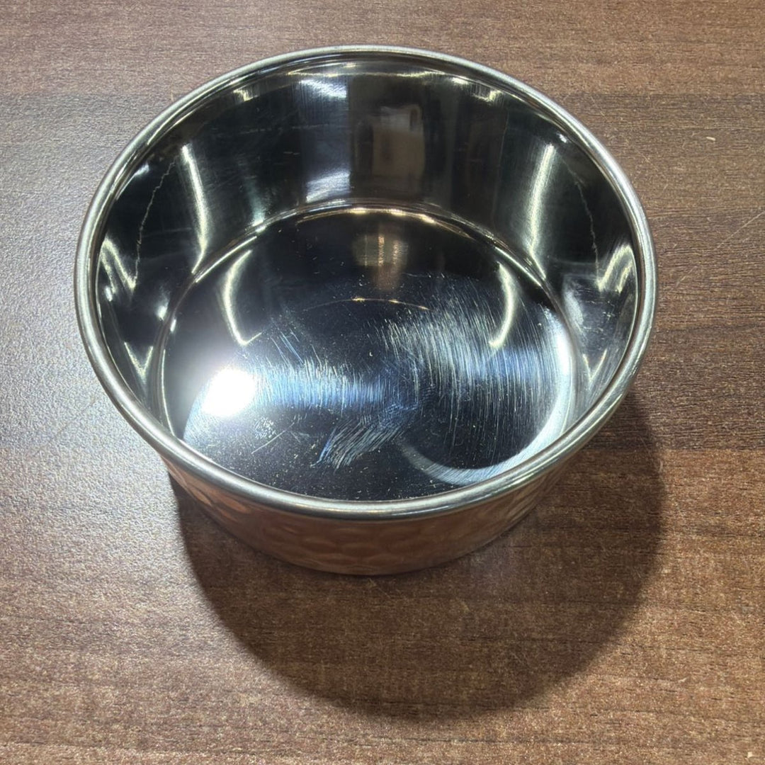 Copper Hammered Steel Vati - 8.5cm - ALLI BHAVAN