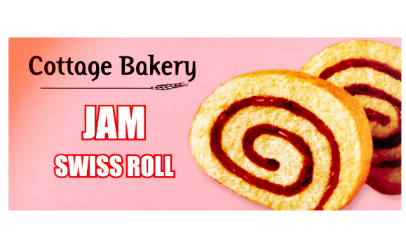 COTTAGE JAM SWISS ROLL - 380G - Branded