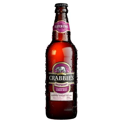 CRABBIE'S RASPBERRY ALCOHOLIC GINGER BEER - 33CL - CRABBIE'S