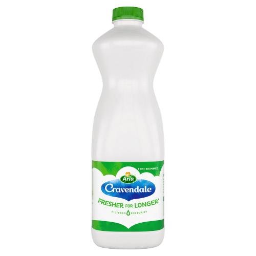 CRAVENDALE SEMI SKIMMED - 1LTR - CRAVNDLE