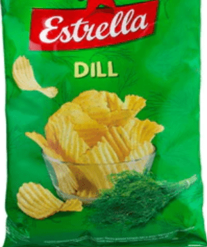 Crisps, Fragrant Dill "Estrella" 130g (SOB) - Branded