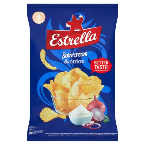 Crisps, Sourcream & Onion "Estrella" 130g (SOB) - Branded