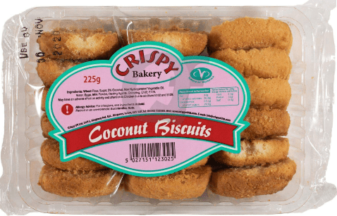 CRISPY BAKERY COCONUT BISCUITS - 225G - CRISPY