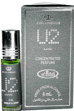 CROWN U2 MAN PERFUME - 6ML - CROWN PERFUMES