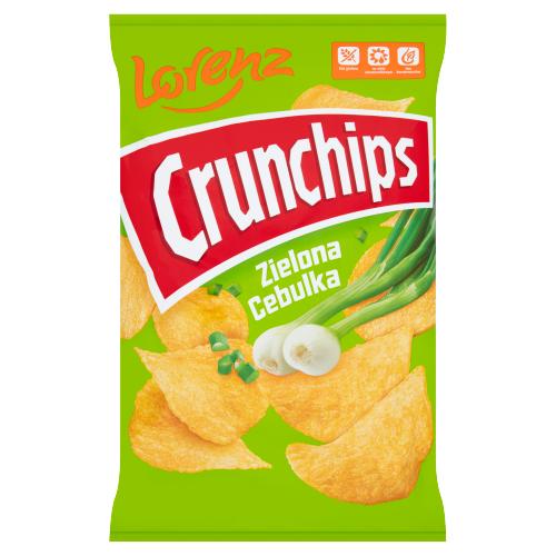 CRUNCHIPS O SMAKU ZIELONA CEBULKA - 140G - CRUNCHIPS