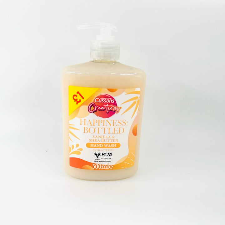 CUSSONS CREATIONS VANILLA & SHEA BUTTER HAND WASH - 500ML - CUSSONS