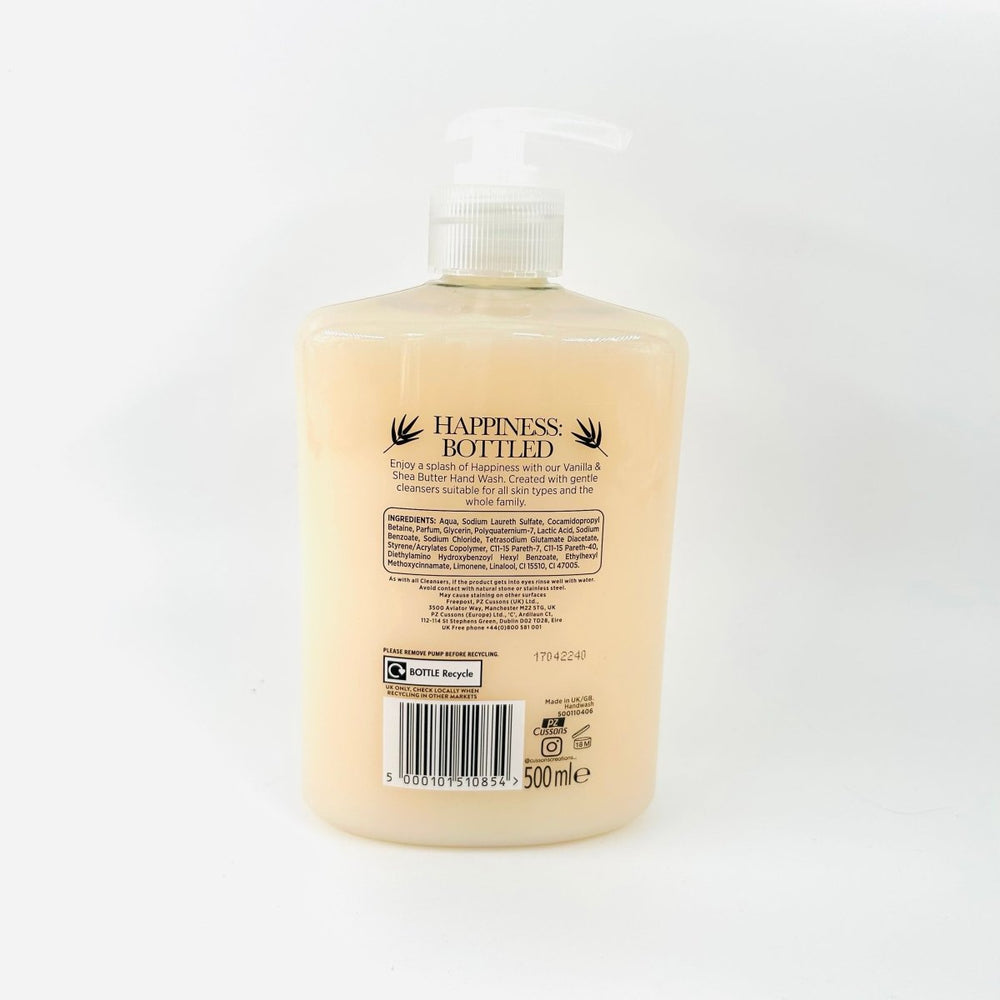 CUSSONS CREATIONS VANILLA & SHEA BUTTER HAND WASH - 500ML - CUSSONS