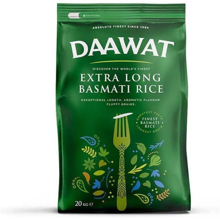 DAAWAT EXTRA LONG BASMATI RICE - 20KG - DAAWAT