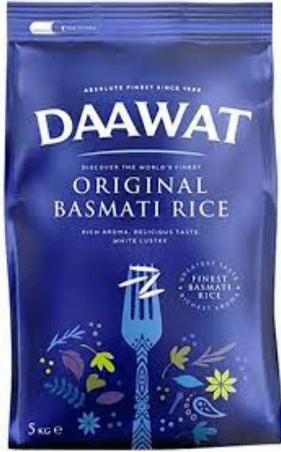 DAAWAT ORIGINAL BASMATI RICE - 5KG - DAAWAT