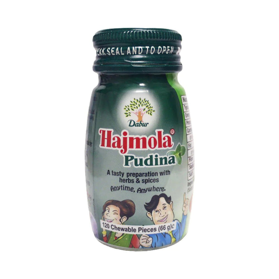 DABUR HAMJOLA PUDINA 120 TABLETS - 66G - DABUR