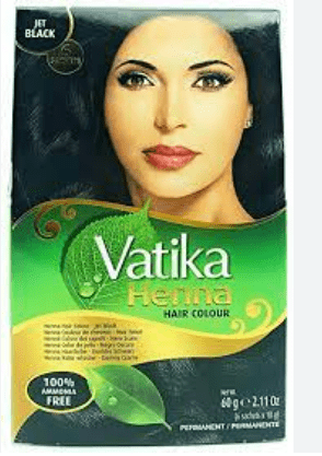 DABUR VATIKA JET BLACK HENNA HAIR COLOUR - 60G - DABUR