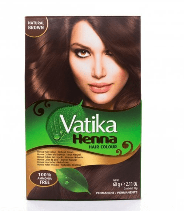 DABUR VATIKA NATURAL BROWN HENNA HAIR COLOUR - 60G - DABUR