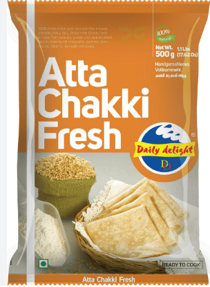 DAILY DELIGHT CHAKKI FRESH ATTA - 500G - DAILY DELIGHT