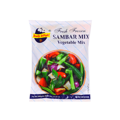 DAILY DELIGHT FRESH FROZEN SAMBAR MIX - 400G - DAILY DELIGHT