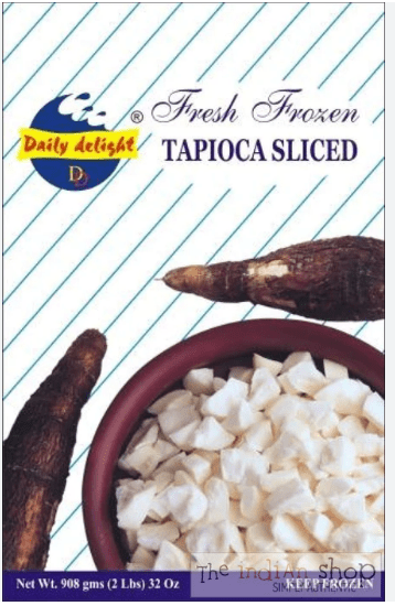 DAILY DELIGHT FRESH FROZEN TAPIOCA SLICED (CASSAVA) - 908G - DAILY DELIGHT