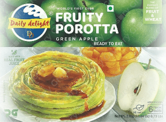 DAILY DELIGHT FRUITY POROTTA GREEN APPLE - 330G - DAILY DELIGHT