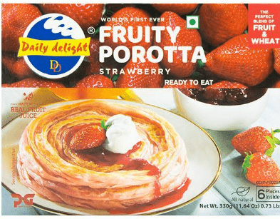 DAILY DELIGHT FRUITY POROTTA (STRAWBERRY) - 330G - DAILY DELIGHT