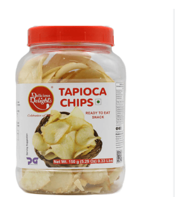 DAILY DELIGHT TAPIOCA CHIPS(SPICED) - 150G - DAILY DELIGHT