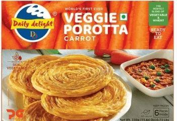 DAILY DELIGHT VEGGIE POROTTA CARROT - 330G - DAILY DELIGHT