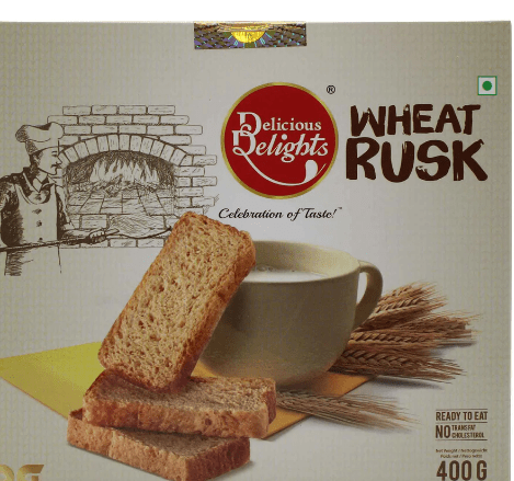 DAILY DELIGHT WHEAT RUSK - 400G - DAILY DELIGHT