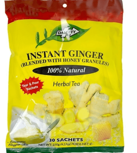 DALGETY INSTANT GINGER WITH HONEY GRANULES HERBAL TEA - 270G - DALGETY