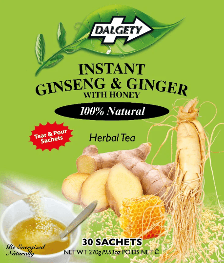 DALGETY INSTANT GINSENG & GINGER TEA - 270G - DALGETY