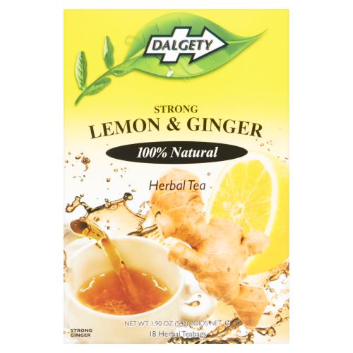 DALGETY LEMON AND GINGER TEA - 54G - DALGETY