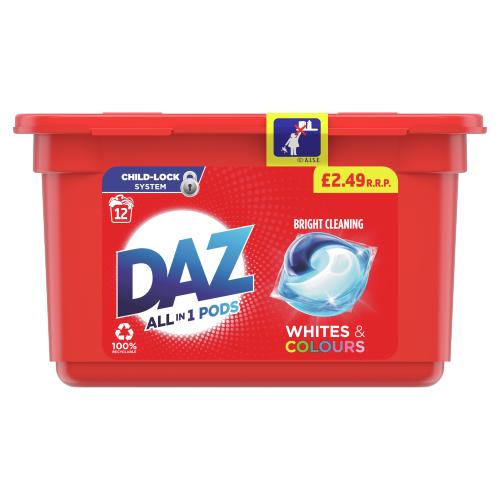 DAZ PODS WHITES & COLOURS 12W - 12WASH - DAZ