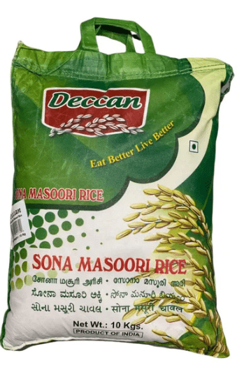 DECCAN SONA MASOORI RICE - 10KG - DECCAN