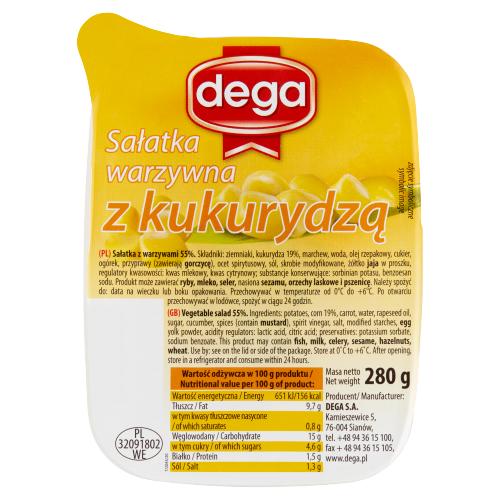 DEGA VEGETABLE SALAD & CORN - 280G - DEGA