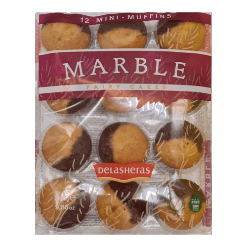 DELASHERAS 12 MARBLE FAIRY CAKE - 280G - DELASHERAS