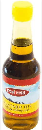 DESI GOLD MUSTARD OIL - 200ML - DESI GOLD