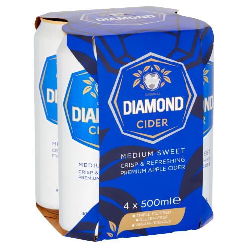 DIAMOND CIDER 4PK - 500ML - DIAMOND