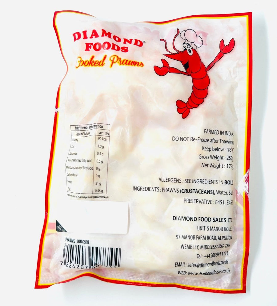 DIAMOND COOKED PRAWN 100/200 250G - DIAMOND