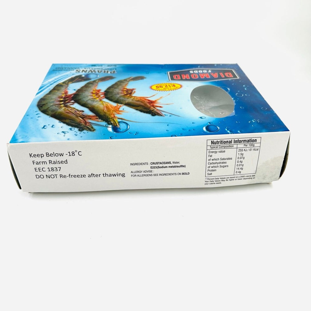 DIAMOND VANNAMENI PRAWNS BOX 31/40 - 600G - DIAMOND