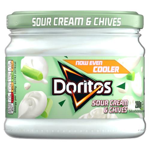 DORITOS SOUR CREAM & CHIVE DIP - 280G - DORITOS