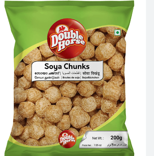 DOUBLE HORSE SOYA CHUNKS - 200G - DOUBLE HORSE