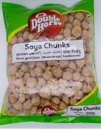 DOUBLE HORSE SOYA CHUNKS - 500G - DOUBLE HORSE