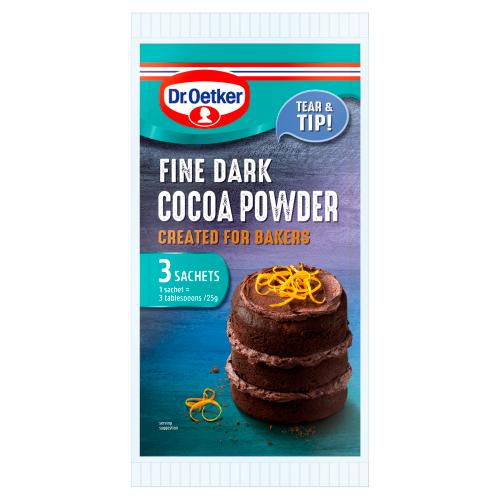 DR OETKER COCOA POWDER SACHETS - 3X25G - DR OETKER