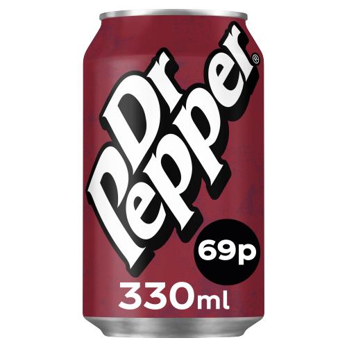 DR PEPPER REGULAR - 330ML - Branded