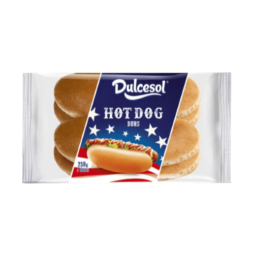 DULCESOL HOT DOG BUNS - 250G - DULCESOL