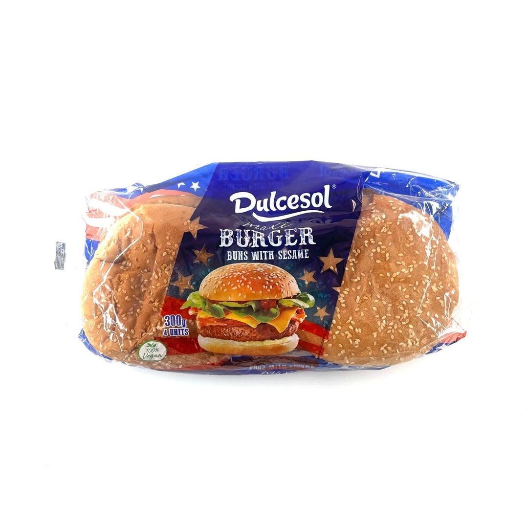 DULCESOL SESAME BURGER BUNS - 300G - DULCESOL