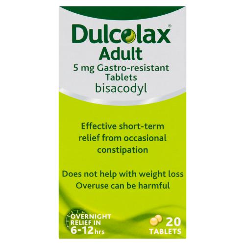 DULCOLAX GSL GASTRO RESISTANT TABLETS (12) - 20'S - DULCOLAX