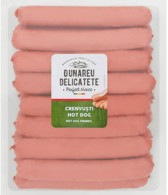 DUNAREU DELICATETE HOT DOGS - 1KG - DUNAREU