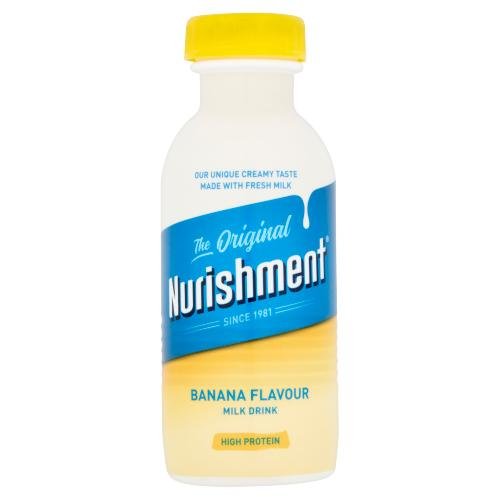 DUNNS RIVER NURISHMENT BANANA FLAVOUR MILK DRINK (PET) - 330ML - DUNNS RIVER