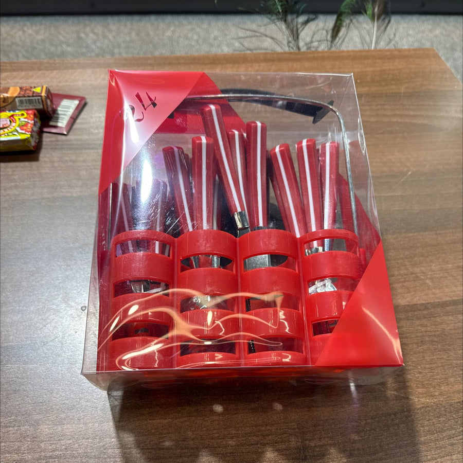 Durane Red Cutlery Set - 24pcs - DURANE