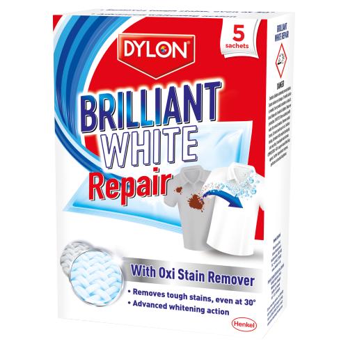 DYLON BRILLIANT WHITE REPAIR STAIN REMOVER 5 SACHET - 5PK - DYLON