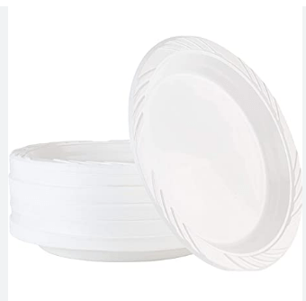 E - LIGHT PLASTIC PLATE 7" - 50PCS - E - LITE