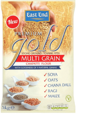 EAST END GOLD MULTI GRAIN ATTA - 5KG - EAST END