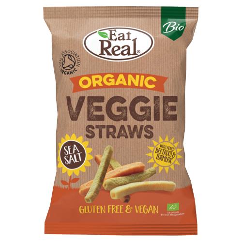 EAT REAL ORG VEGGIE STRAWS 100G - EAT REAL